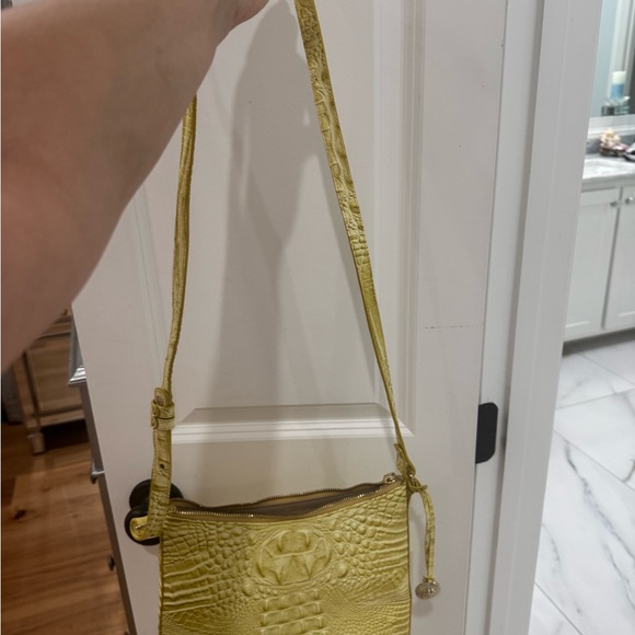 Brahmin Gold Crocodile Embossed Crossbody Bag
